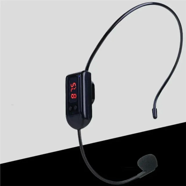 Alt view image 2 of 3 - Microphone Headset FM 87Mhz-108Mhz Megaphone For Teachers, Classroom, Church, Tour Guide For Speakers Mic