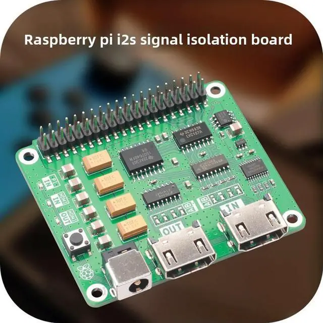 Main image of Raspberry Pi I2S Signal Isolation Expansion Board DAC Decoder HDMI to I2S AK4493 ES9038