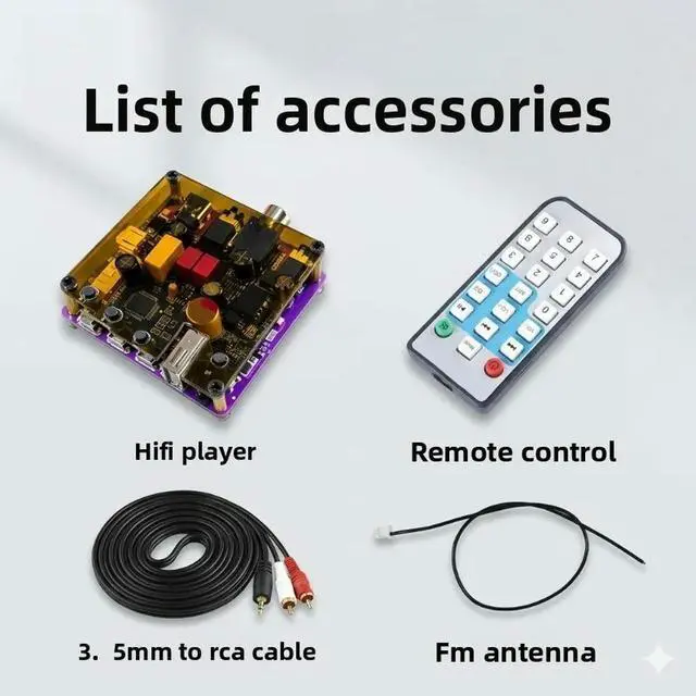 Main image of Lossless hi-fi 6.0 bluetooth ldac audio receiver - usb & coaxial decoding player for vintage amplifiers and speakers