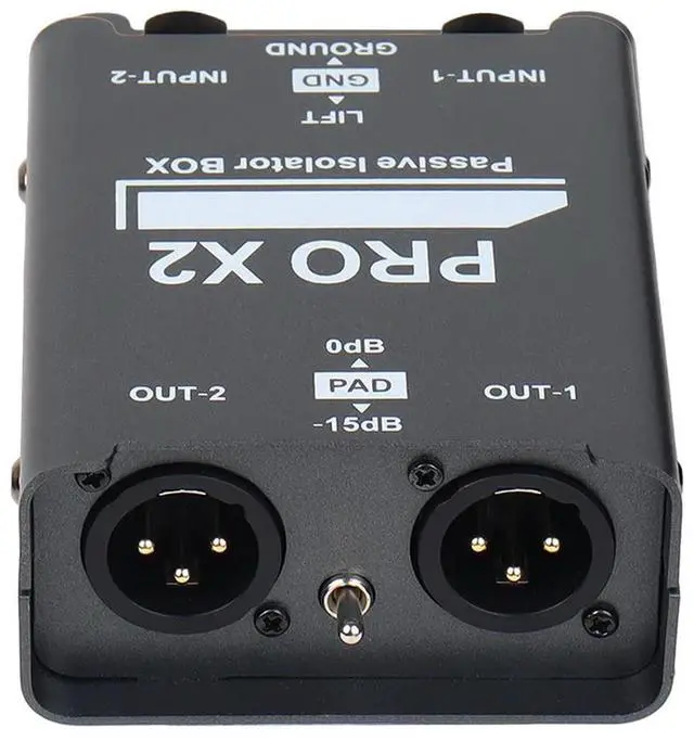 Main image of Youyin Brothers 2-Way Audio Isolator Noise Eliminator Isolation Audio Signal Dual Channel 6.5 XLR