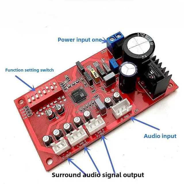 Alt view image 2 of 3 - QS7785CF fever level 5.1 channel virtual surround sound processing board with single power supply