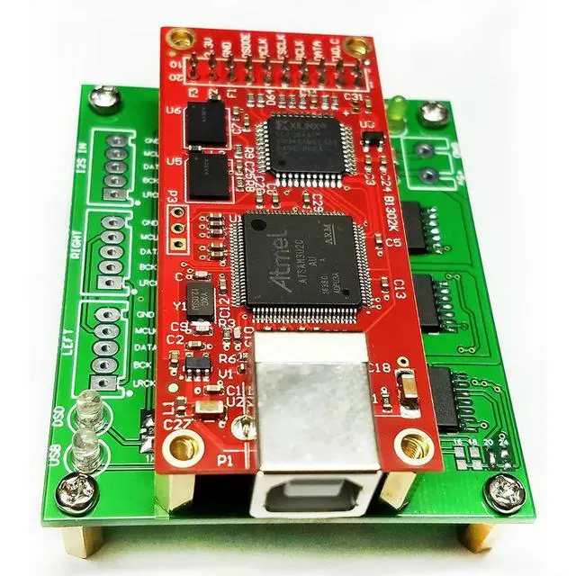 Alt view image 3 of 3 - Nvarcher NOS DAC/I2S format decoder shifter board and I2S data conversion right justified For Xmos usb