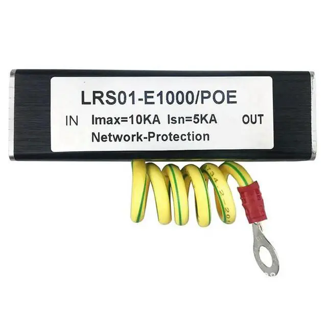 Alt view image 2 of 3 - 6X 100/1000M POE IP Camera Network POE Switch RJ45 & POE Surge Protector Protection Device Arrester SPD 1000M