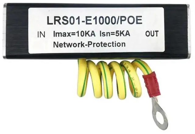 Main image of 6X 100/1000M POE IP Camera Network POE Switch RJ45 & POE Surge Protector Protection Device Arrester SPD 1000M