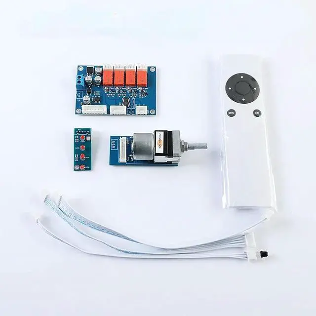 Main image of Nvarcher 4-way input switching Audio source signal selection board potentiometer infrared remote control Moudle