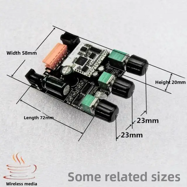 Alt view image 2 of 3 - High Power Digital Amplifier Board 3118DIY Amplifier Board 30W60W2.1 Channel Bluetooth Multimedia Subwoofer
