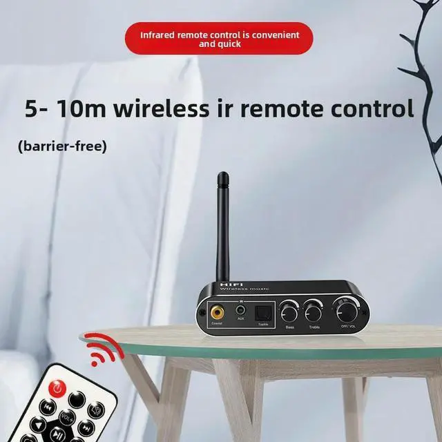Alt view image 2 of 3 - 5.1 Bluetooth Player Optical Fiber Coaxial 3.5 Input High and Low Tone Adjustment Sound System to HIFI Stereo