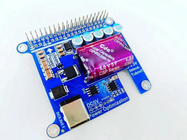 Alt view image 3 of 3 - Nvarcher Power Filter Module Super Capacitor Board Moode Volumio For Raspberry HIFI Expansion Moudle