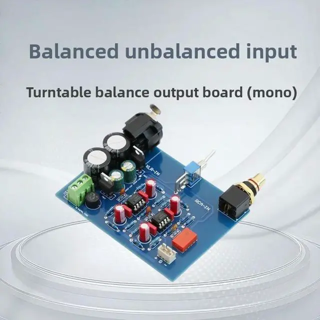 Main image of Balanced XLR Unbalanced RCA Single-Ended Input to Balanced Output Mono Board Amplifier Board HI Modification