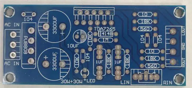 Alt view image 2 of 3 - version TDA7265 amplifier board dual channel pure rear stage