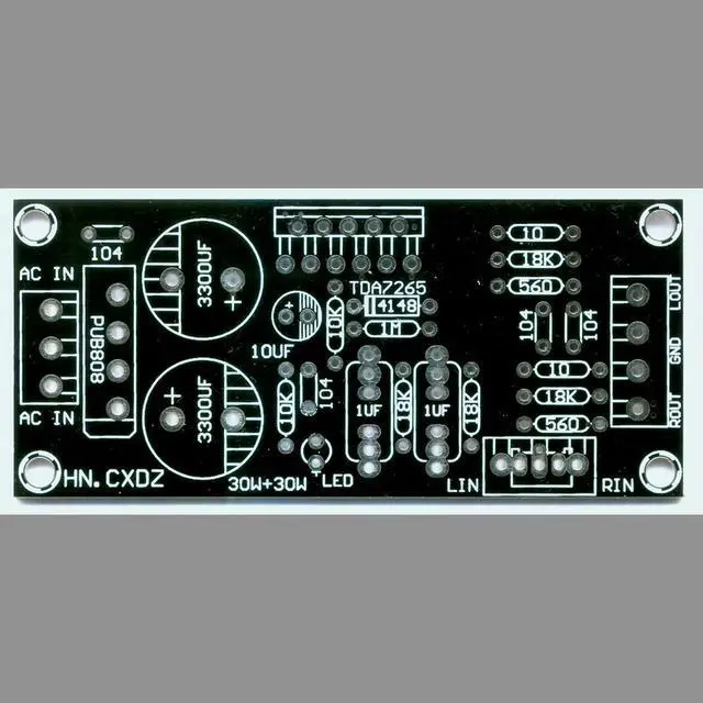 Alt view image 3 of 3 - version TDA7265 amplifier board dual channel pure rear stage