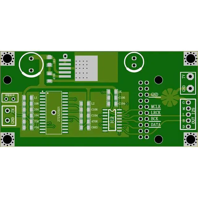 Alt view image 3 of 3 - CS8414 coaxial receiving board CS8412, AK4118 compatible with Italian interface I2S input