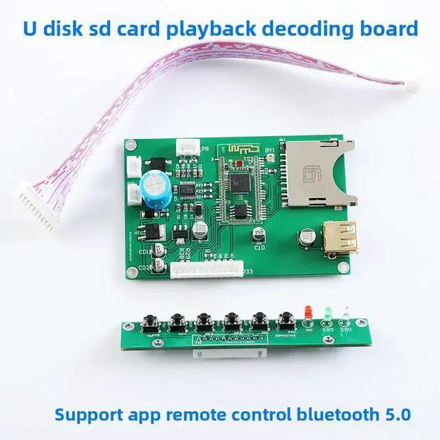 Main image of Detachable Bluetooth 5.0 Version USB Flash Drive SD Card Reader Playback Decoder Board Player
