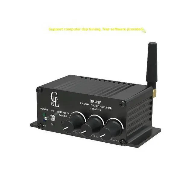 Alt view image 3 of 3 - Computer UI Tuning Bluetooth 5.3 Digital Amplifier TPA3116 Stereo Power Amplifier 2X50W BRU3P