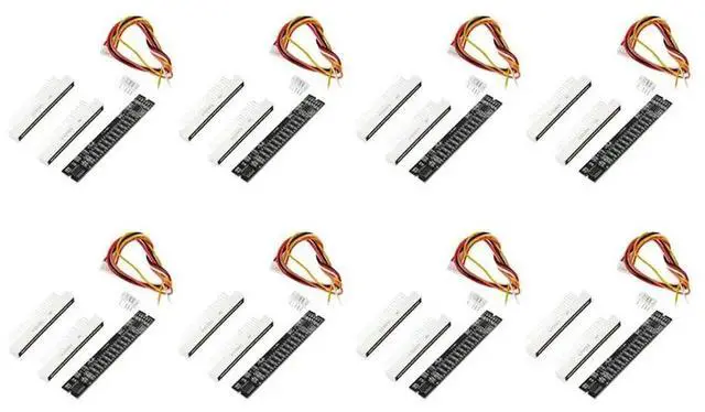 Main image of 8X Mini Dual 12 Level Indicator VU Meter Stereo Amplifier Board Adjustable Light Speed Board