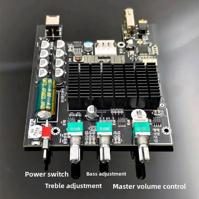 Alt view image 2 of 3 - TPA3221 High-Power HIFI Sound All-Round Amplifier Board Bluetooth 5.3 USB Flash Drive Player Amplifier