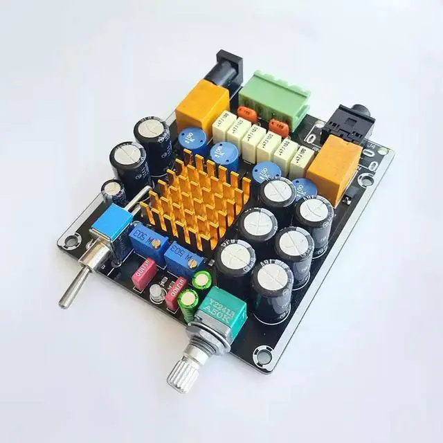 Alt view image 3 of 3 - TA2021B power amplifier computer digital power amplifier board 12V large capacitor fever material TA2022 2020 TA2024