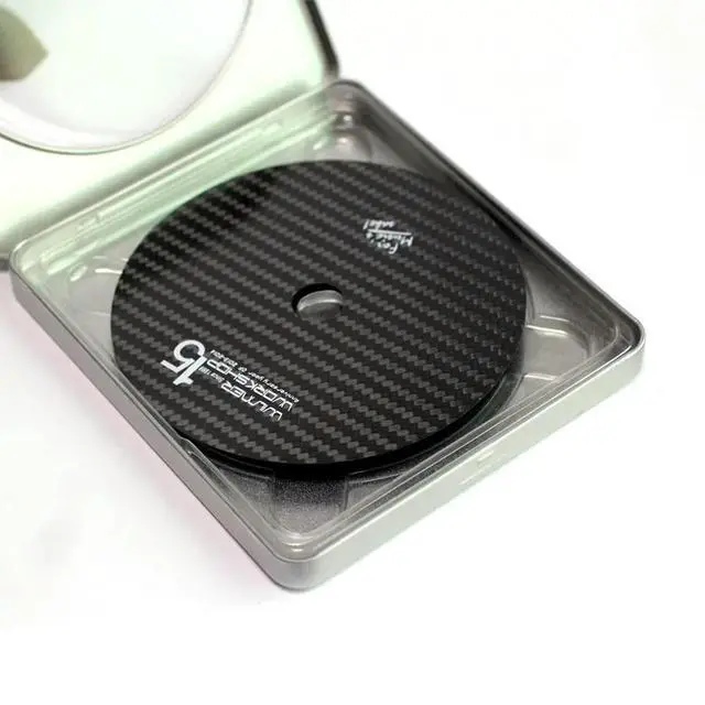Alt view image 3 of 3 - Shopkeeper's Recommendation Wilmer 15th Anniversary Carbon Fiber Turntable CD Tuning Pad Deburring