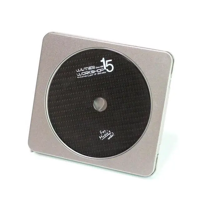 Alt view image 2 of 3 - Shopkeeper's Recommendation Wilmer 15th Anniversary Carbon Fiber Turntable CD Tuning Pad Deburring