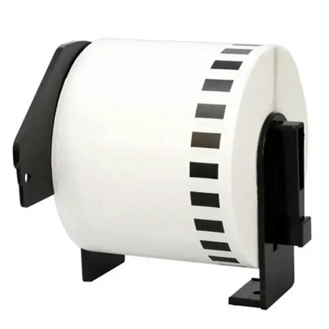 Alt view image 2 of 3 - 5 Roll Compatible For Brother DK22205 62Mm X 30.48M Continuous White Length Paper Tape els With Refille Cartridg