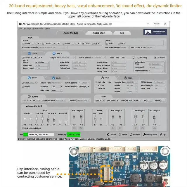 Alt view image 3 of 3 - Nvarcher TPA3255 Bluetooth 5.3 HIFI Stereo Audio power amplifier board 300W*2 dual-channel Power Amplifier Board