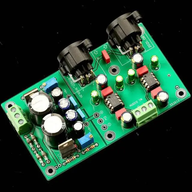 Alt view image 2 of 3 - DRV134PA single-ended to balanced, finished board (with AP test)