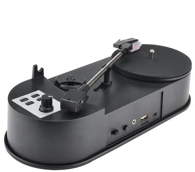 Main image of 1Set Mini Vinyl Record Player Gramophone Direct Rotation U Disk MP3 Dual Speed 33