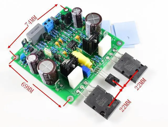 Alt view image 3 of 3 - 2pcs MOSFET Accuphase E210 Modified Version 150W 8 Ohm Audio Amplifier Finished Board DC 40V