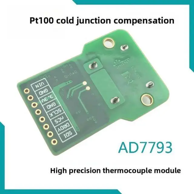 Alt view image 3 of 3 - AD7793 High Precision K Thermocouple Temperature Measurement Acquisition Module PT100 Cold Junction Compensation