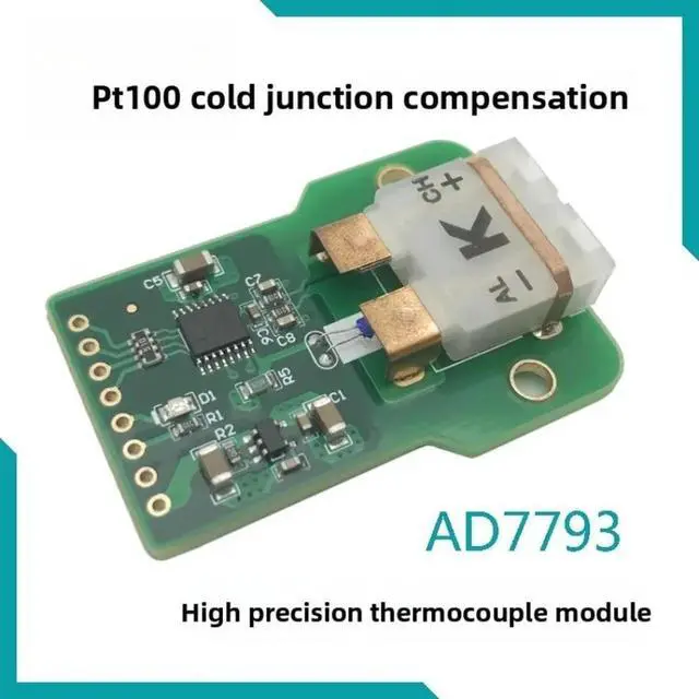 Alt view image 2 of 3 - AD7793 High Precision K Thermocouple Temperature Measurement Acquisition Module PT100 Cold Junction Compensation