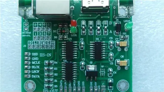 Main image of HDMI-Compatible RJ45 port to IIS DSD TO I2S DSDPCB circuit board