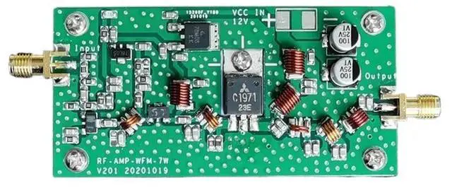 Main image of 7W FM Power Amplifier High Frequency Power Amplifier 65-110MHz Input 0.1mW (Finished)