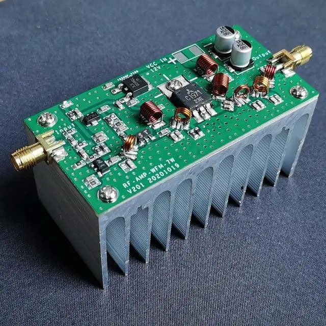 Alt view image 2 of 3 - 7W FM Power Amplifier High Frequency Power Amplifier 65-110MHz Input 0.1mW (Finished)