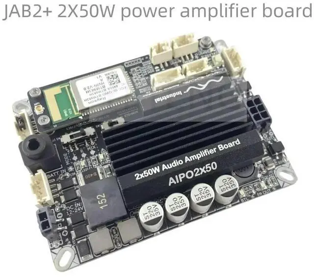 Main image of JAB2+ 2x50W/1x100W TPA3116 BT 5.0 Amplifier Board w TWS & Concert Mode w DSP PC UI w PBTL w Adjustable Gain