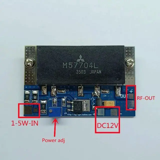 Main image of Small Relay Amplifier 450c Kit 20W Relay Power Amplifier 433MHZ Extended Range DIY