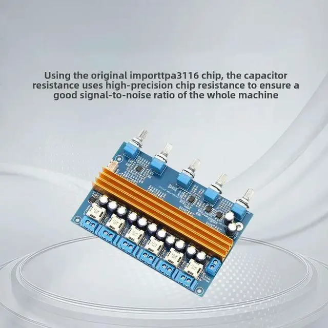 Alt view image 2 of 3 - TPA3116 Stereo HiFi High Power 4.2 Channel Output Dual Subwoofer Digital Amplifier Board