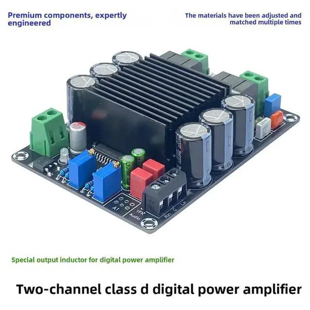 Alt view image 2 of 3 - STA508 Amplifier Board Digital Class D HIFI Amplifier Module 12V Desktop Dual Channel Amplifier Audiophile Parts