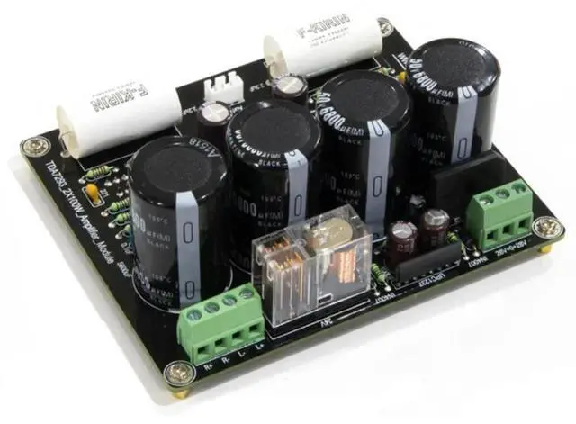 Main image of TDA7293 installed 2*100W dual-channel current feedback type power amplifier board (finished product without heatsink)