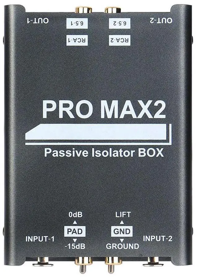 Main image of Professional 2-Way Audio Isolator Eliminate Noise Current Sound Noise Filter XLR Lotus 6.5 Conversion