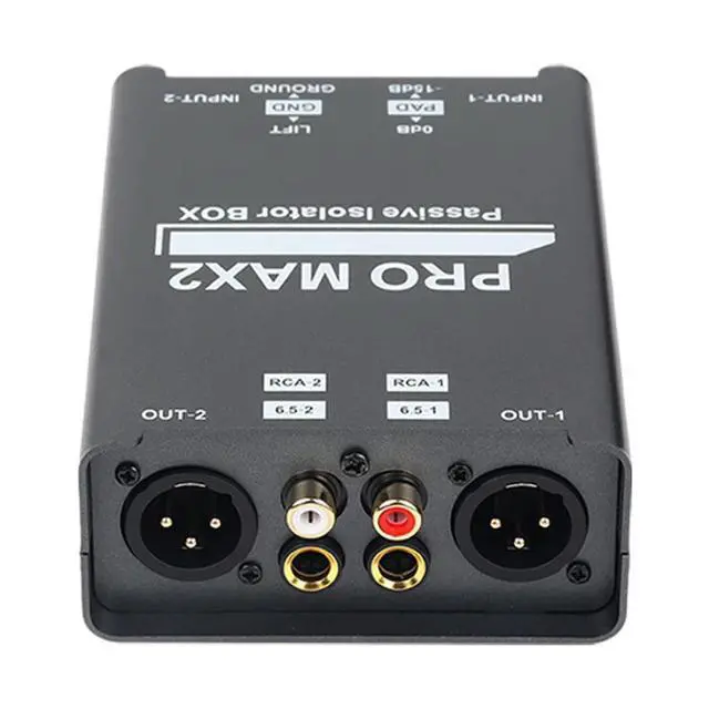 Alt view image 2 of 2 - Professional 2-Way Audio Isolator Eliminate Noise Current Sound Noise Filter XLR Lotus 6.5 Conversion