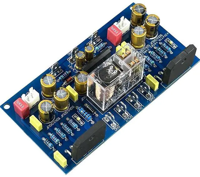 Main image of LM3886 dual channel with horn protection amplifier board