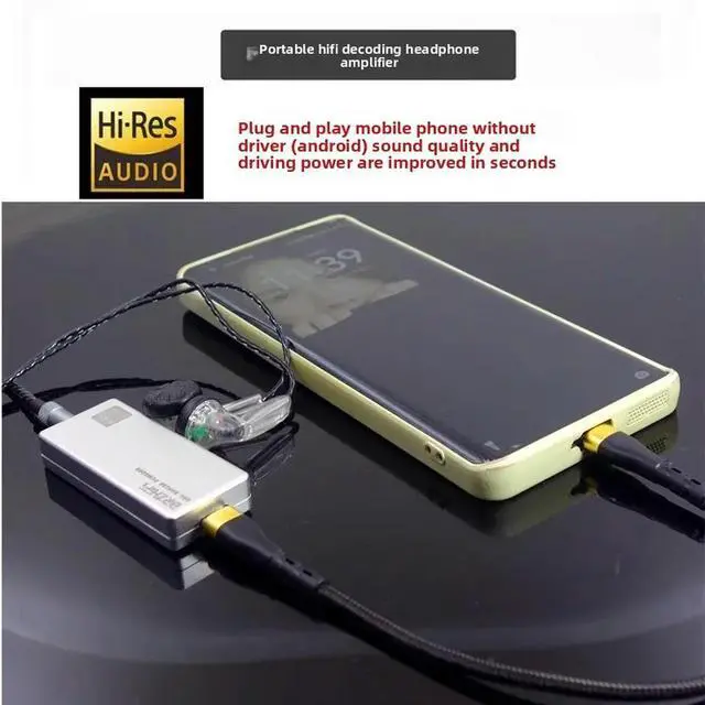 Alt view image 2 of 3 - PegES9038 Flagship Convenient Decoder Headphone Amplifier Type-C to 3.5mm Mobile Phone Tail DSD DAC