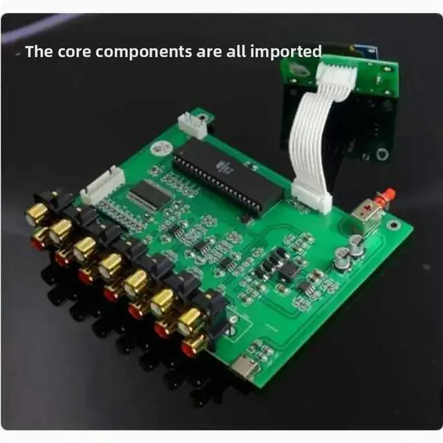 Alt view image 3 of 3 - F11 M62446 6-channel Fully Independent Remote Control OLED Display Pre-amplifier 5.1