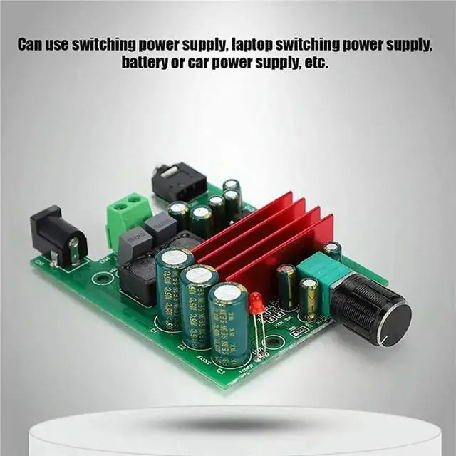 Alt view image 2 of 3 - 10X Power Amplifier Board High-Sensitivity Mono TPA3116 Subwoofer Amplifier Module With NE5532 OPAMP