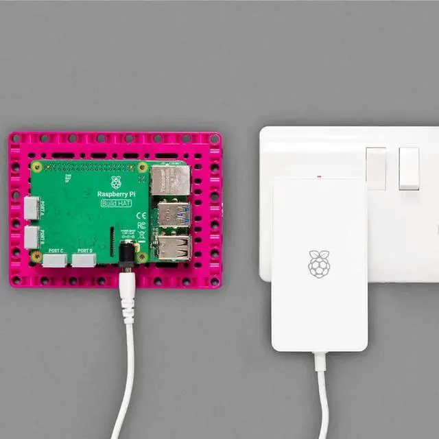 Alt view image 2 of 3 - Raspberry Pi Build HAT Expansion Board Sensor Module 8V6A48W Official Power Supply