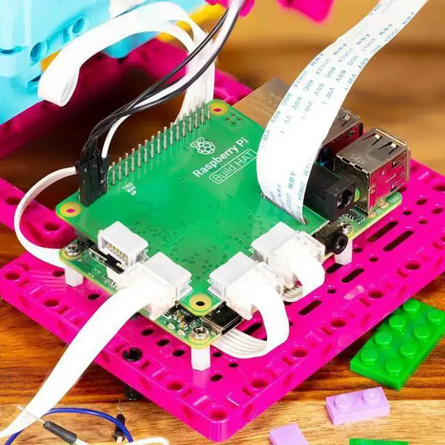Alt view image 3 of 3 - Raspberry Pi Build HAT Expansion Board Sensor Module 8V6A48W Official Power Supply