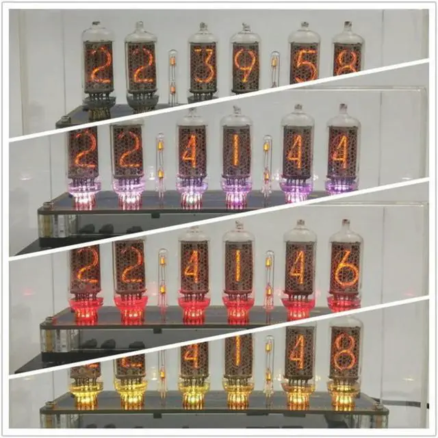 Alt view image 3 of 3 - Imported in8-2 Original Box Former Soviet Union Glow Tube Clock High Lifespan in12 in14 in18 Availe in Store