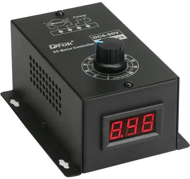 Main image of DC Brush Motor Speed Controller 15A Control Module Universal PWM Motor Speed Controller Stepless Press-fit Type