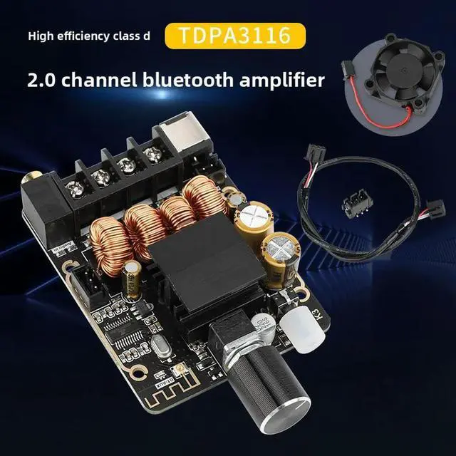 Main image of TPA3116 Amplifier Bluetooth 5.0 Digital Amplifier Module High Power 50W*2 Dual Channel Audio Amplifier Module