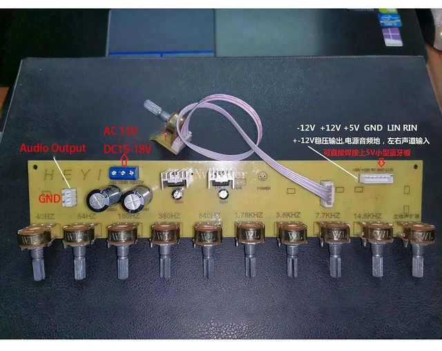 Main image of Nvarcher HIFI preamp 9-band tuning EQ board, stereo enhanced extended multi-band board